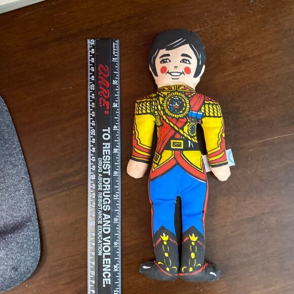 Vintage Commonwealth Flat Plush Toy Soldier Nutcracker 346 Questor Education - Picture 11 of 11